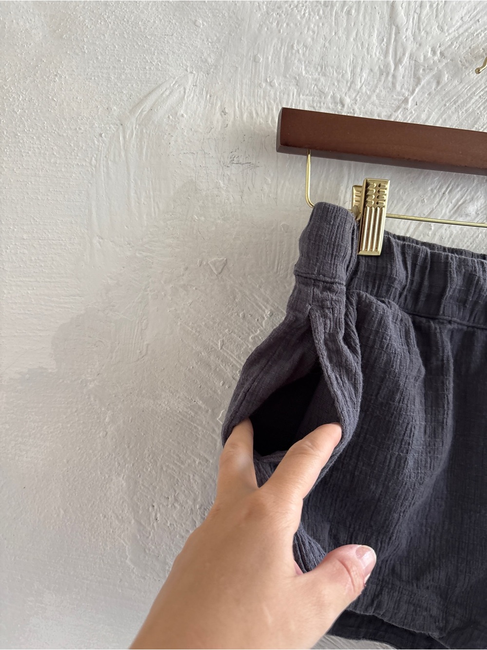 Known supply organic cotton gauze shorts - Picture 3 of 5